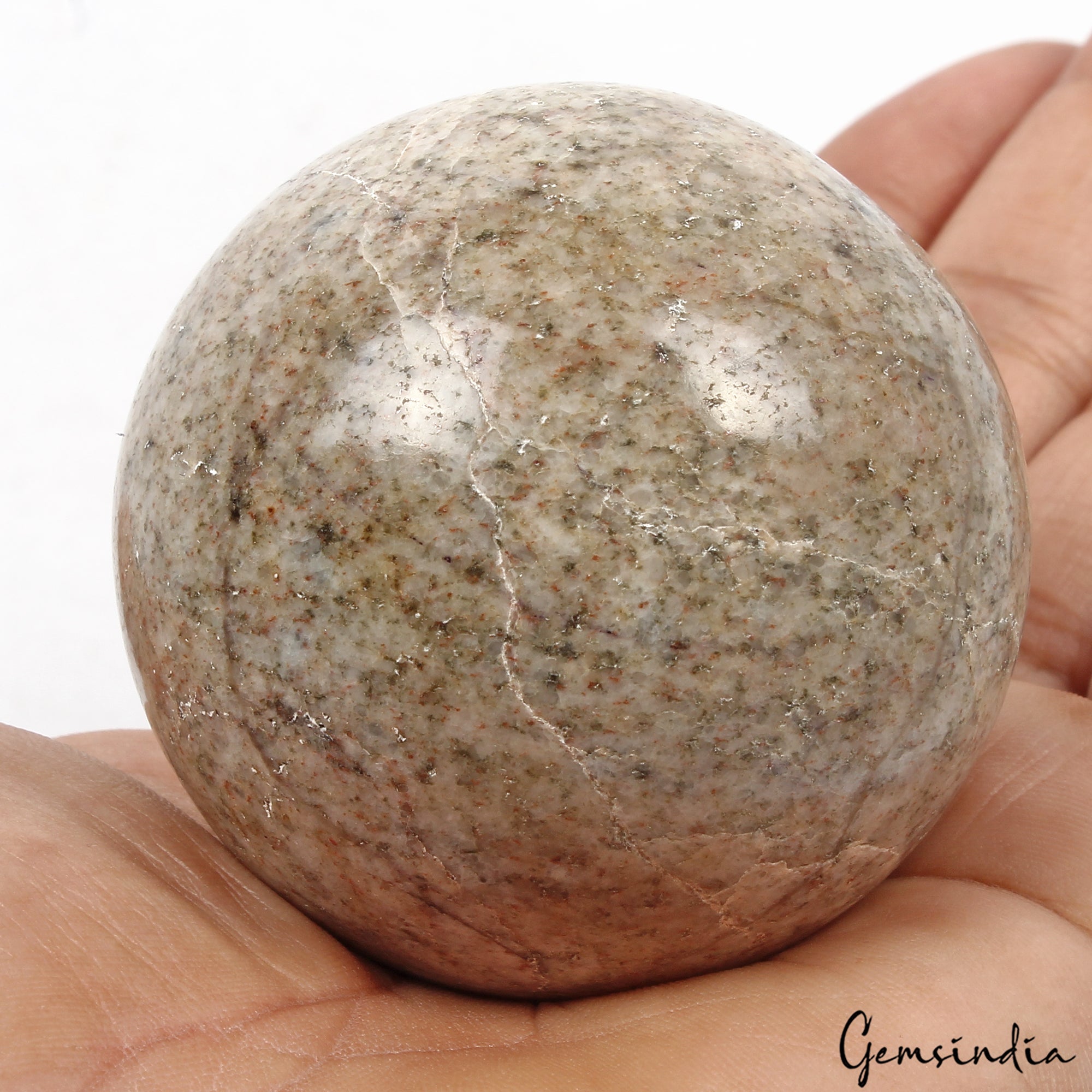 1220Ct Natural Lapis Calcite Matrix Crystal Healing Mineral Huge Gem Sphere 55mm