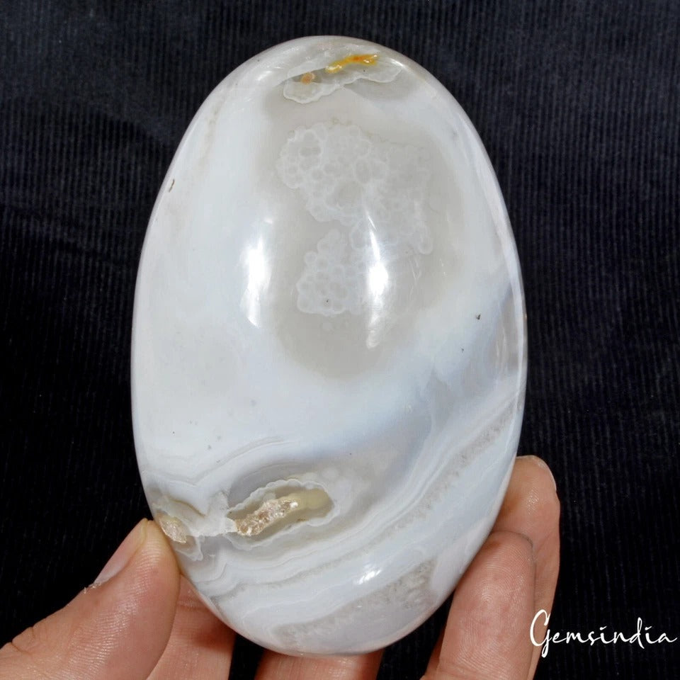 3100Ct Natural Onyx Agate Huge Crystal Healing Mineral Egg/Lingam Shape Gemstone