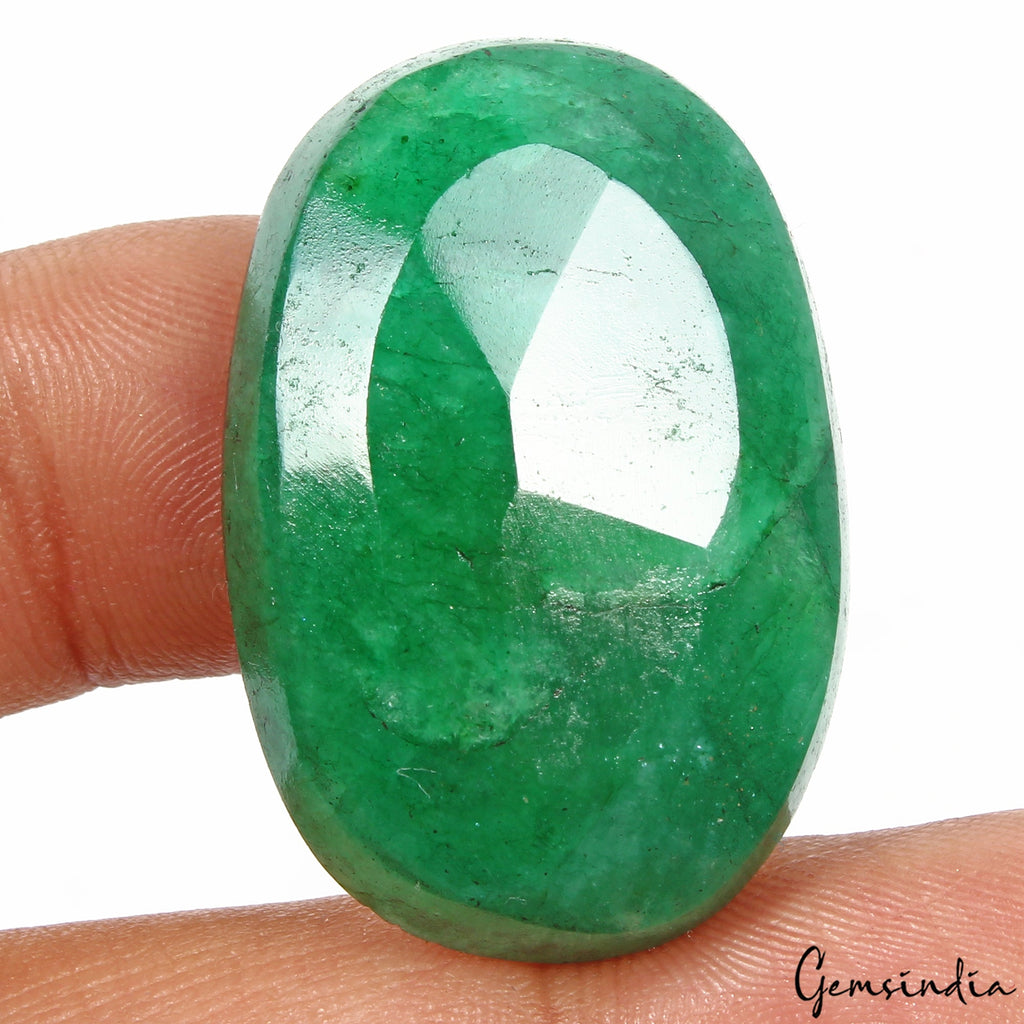 Certified 75.50 Cts Natural Brazilian Top Green Emerald Oval Cut Gem For Pendant
