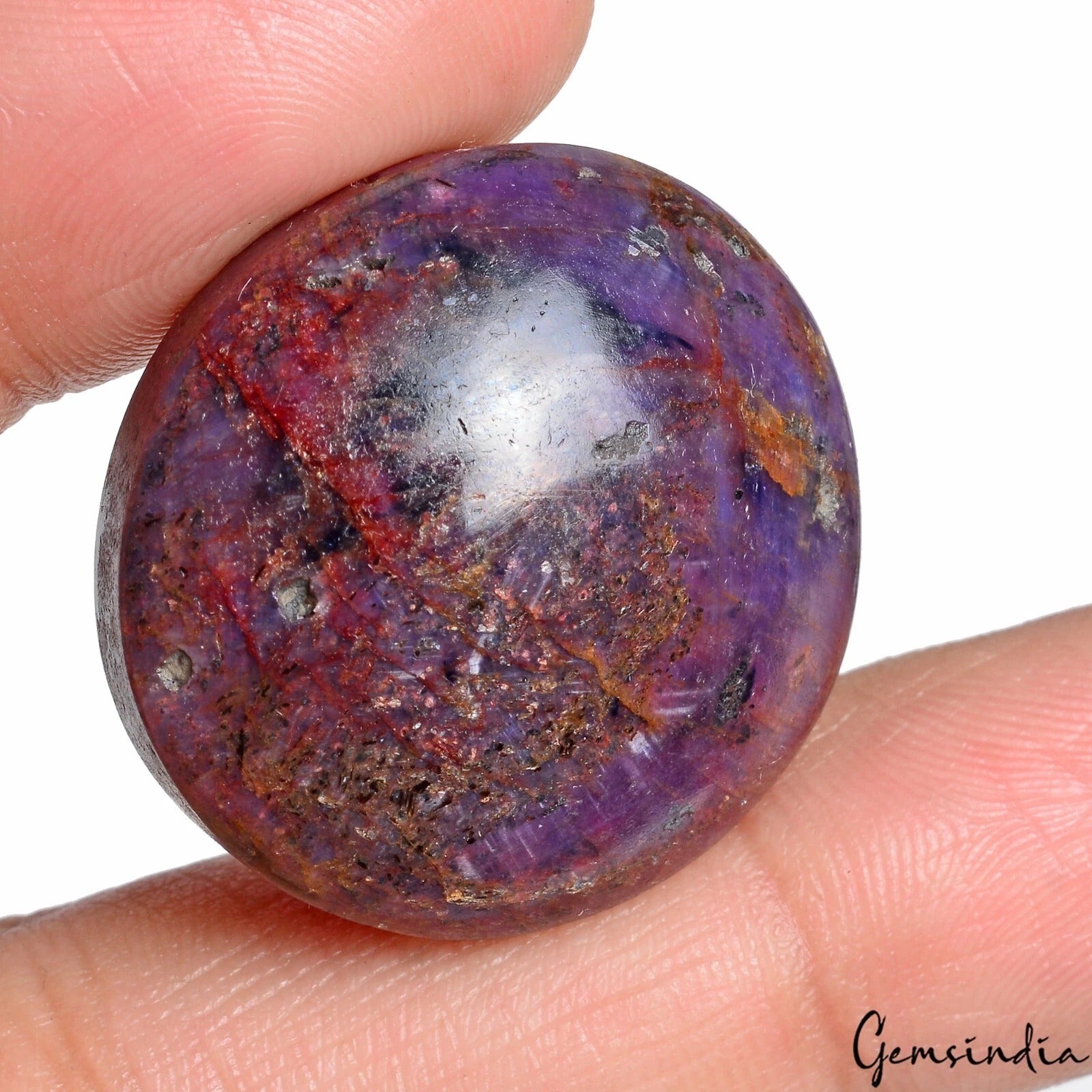 130.20 Ct Natural Huge Star Ruby Rare Oval Cabochon Unheated Loose Gemstone