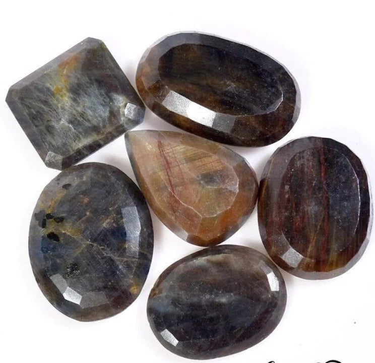 500 Cts/6 Pcs Natural Untreated Bi Color Sapphire Mixed Cut Loose Wholesale Gems