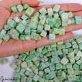 Emerald Lot, Rough, Color Enhanced, Green — 216 Pieces, 5mm to 11mm, 1560 Ct, Brazil