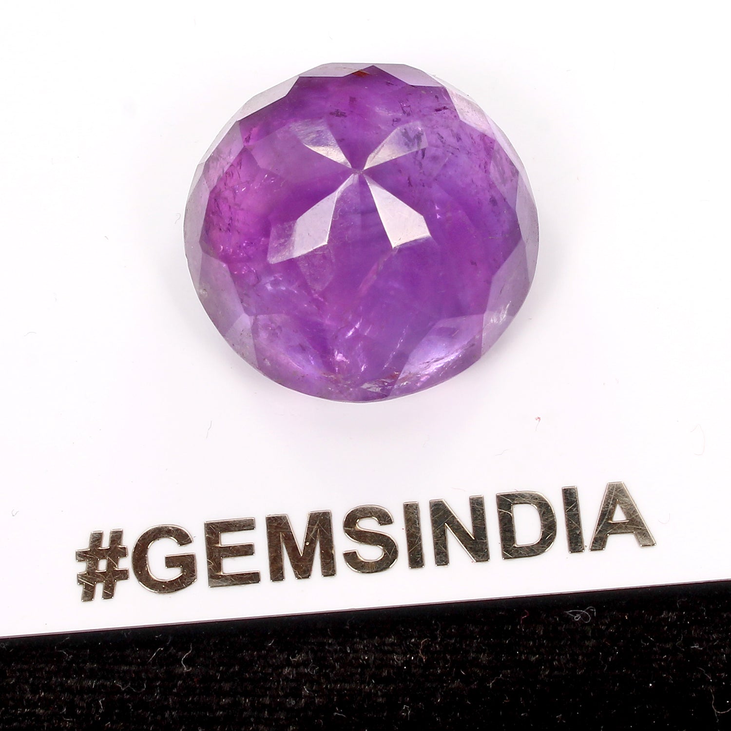 Amethyst Loose Gemstone, Untreated, Purple — 22x13 mm, 40.00 Ct, Brazil