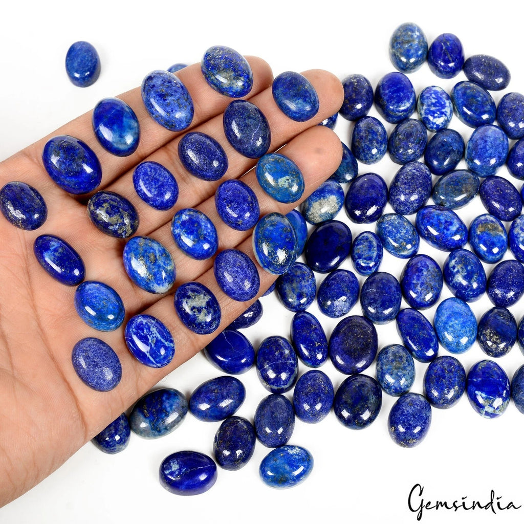 Pyrite Lot, Cabochon, Blue — 86 Pieces, 16mm to 20mm, 1000 Ct, Afghanistan
