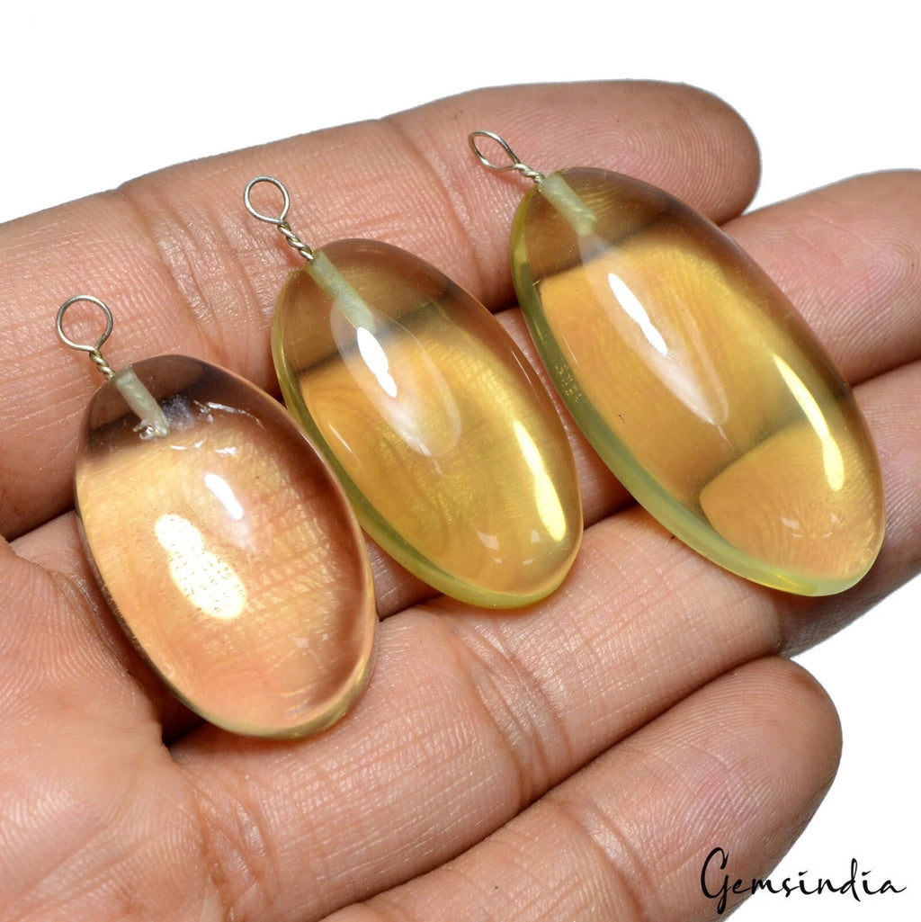 Citrine Loose Gemstone, Untreated — 29mm to 38mm, 132.10 Ct, Brazil