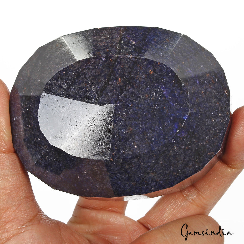 Huge 3100 Cts Natural African Dark Blue Sapphire Oval Cut Loose Museum Size Gem