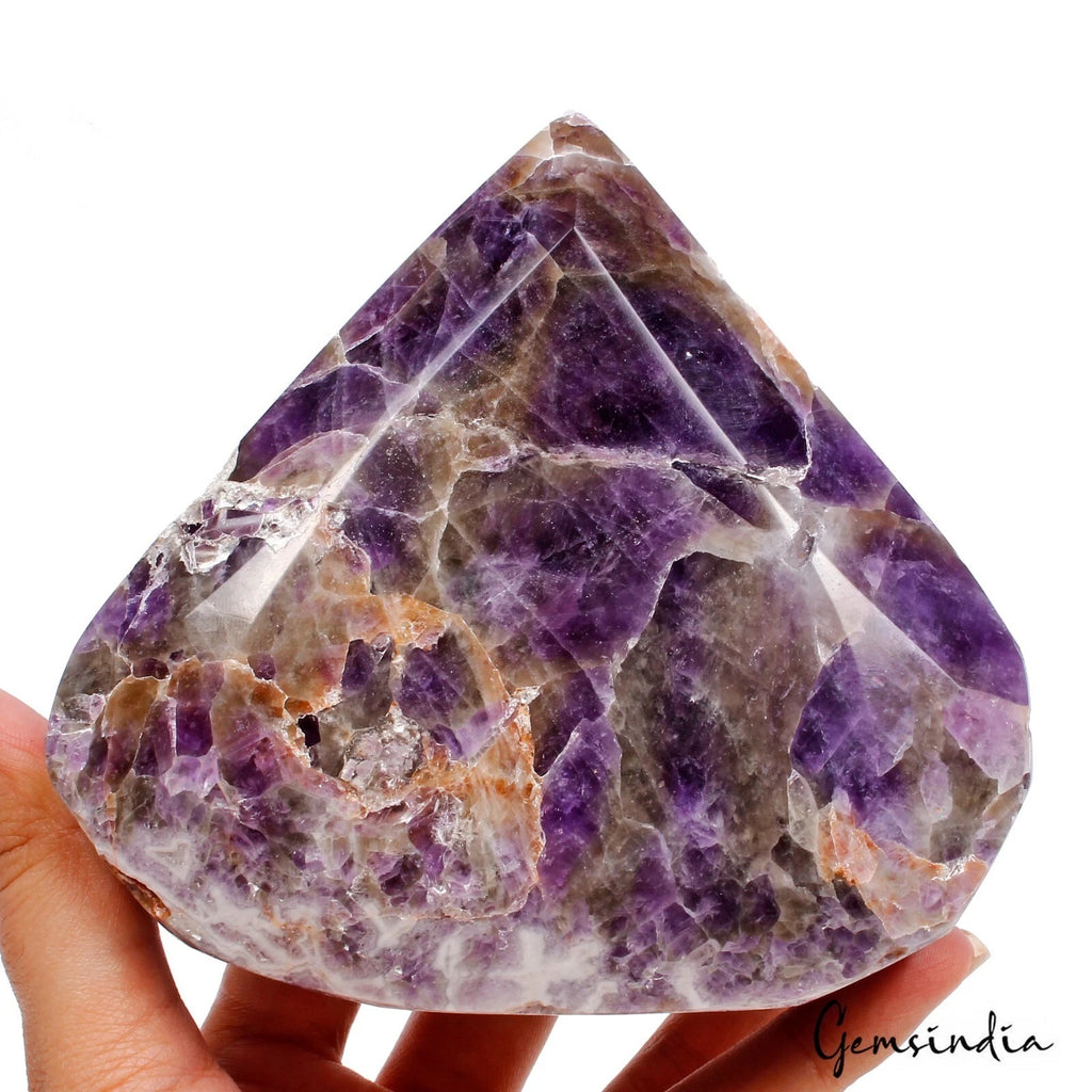 Amethyst Loose Gemstone — 4.2x4.5x2.4 Inch, 4500 Ct (900 g), Brazil