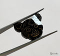 18.5 cts Rare Cat Face Carving Natural Earth Mined Loose Genuine Black Diamond