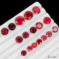17 Pc Natural Red Ruby Round Cut 7mm-12mm Jewelry Kind Loose Gemstones~ 57.70 Ct