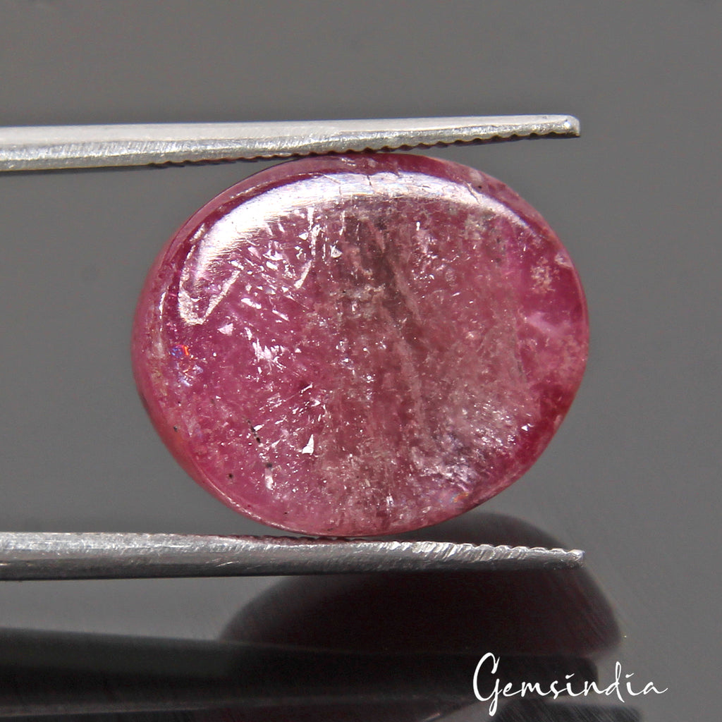 Ruby Cabochon, Pink — 15 x 12 x 7mm, 18.00 Ct, Mozambique