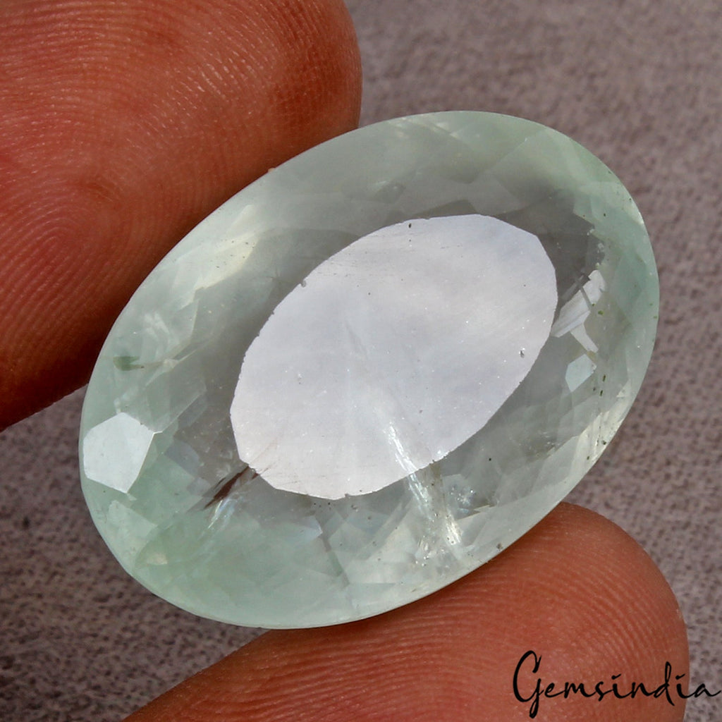 Huge 41.10 Cts Natural Aquamarine Ocean Blue Oval Cut Unheated Gemstone, Brazil