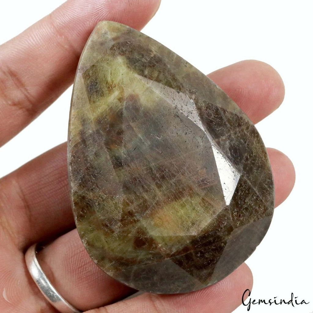 600 Ct Natural Untreated Brown Sapphire Pear Cut Faceted Earth Mined Huge Gems