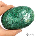 3750 Ct Natural Brazilian Emerald Oval Cut Both Side Carving Earth Mined Gems