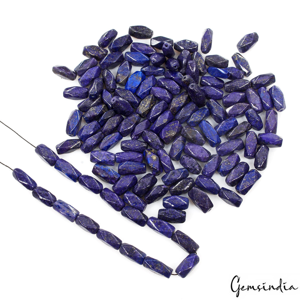 500 Cts/118 Pcs Natural Blue Lapis Lazuli Nuggets Shape Drilled Beads Gems Lot