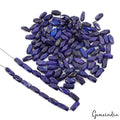 500 Cts/118 Pcs Natural Blue Lapis Lazuli Nuggets Shape Drilled Beads Gems Lot