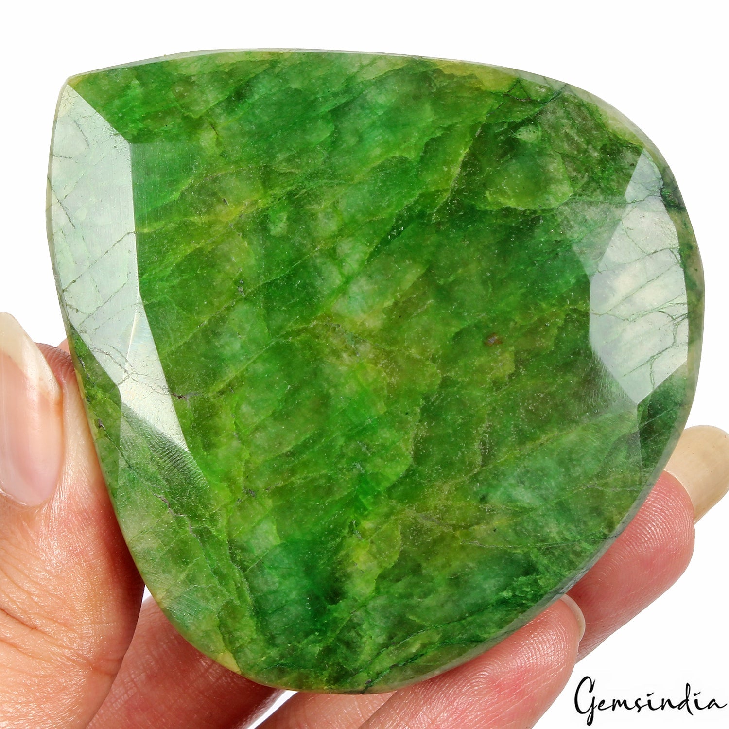 Certified 730 Ct Natural Green Emerald Pear Cut Loose Earth mined Huge Gemstone