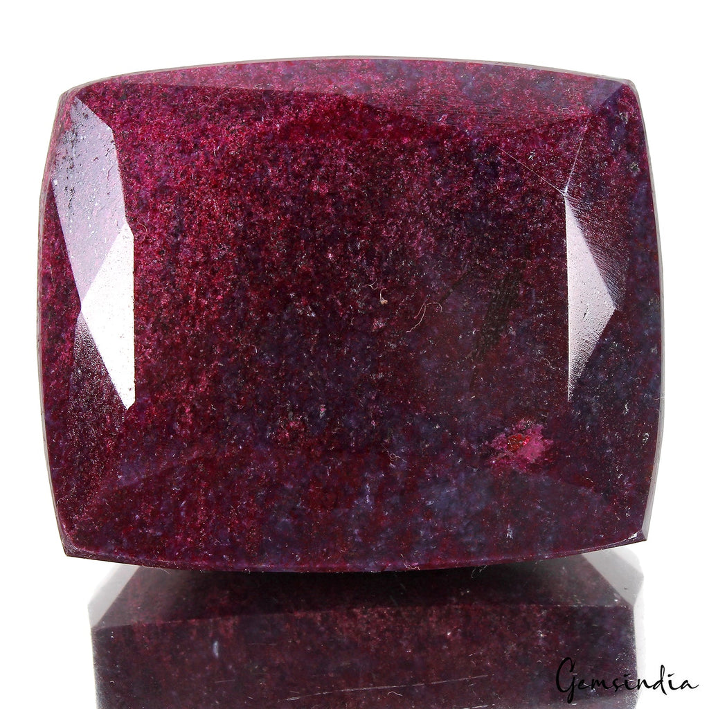 1760 Ct Natural Red Ruby Cushion Cut Earth Mined Museum Size Gemstone 70x51x31mm