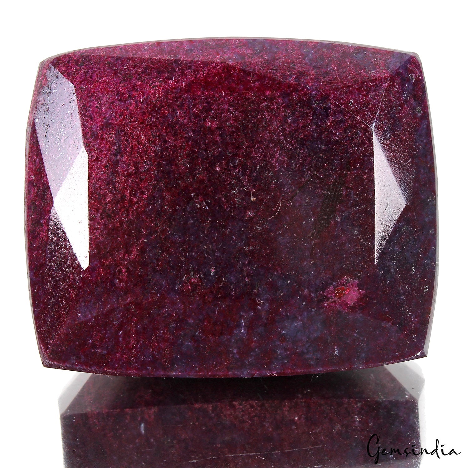 1760 Ct Natural Red Ruby Cushion Cut Earth Mined Museum Size Gemstone 70x51x31mm