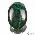 174.80 Cts Natural Untreated Dark Green Malachite Oval Cab Loose Gem For Pendant