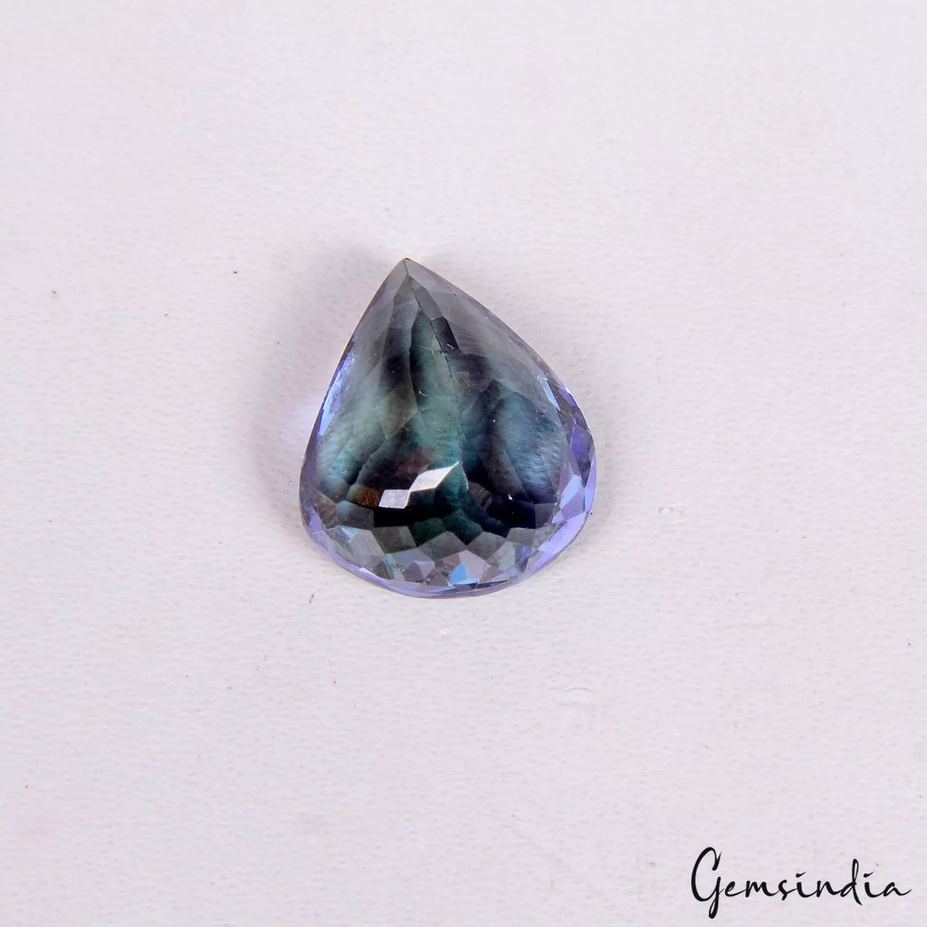Tanzanite Loose Gemstone, Pear Cut, Untreated — 12.6x10.7x6.1mm, 5.60 Ct, Tanzania