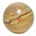 2500 Ct Natural Picture Jasper Healing Mineral Polished Sphere Gemstone w/ Stand