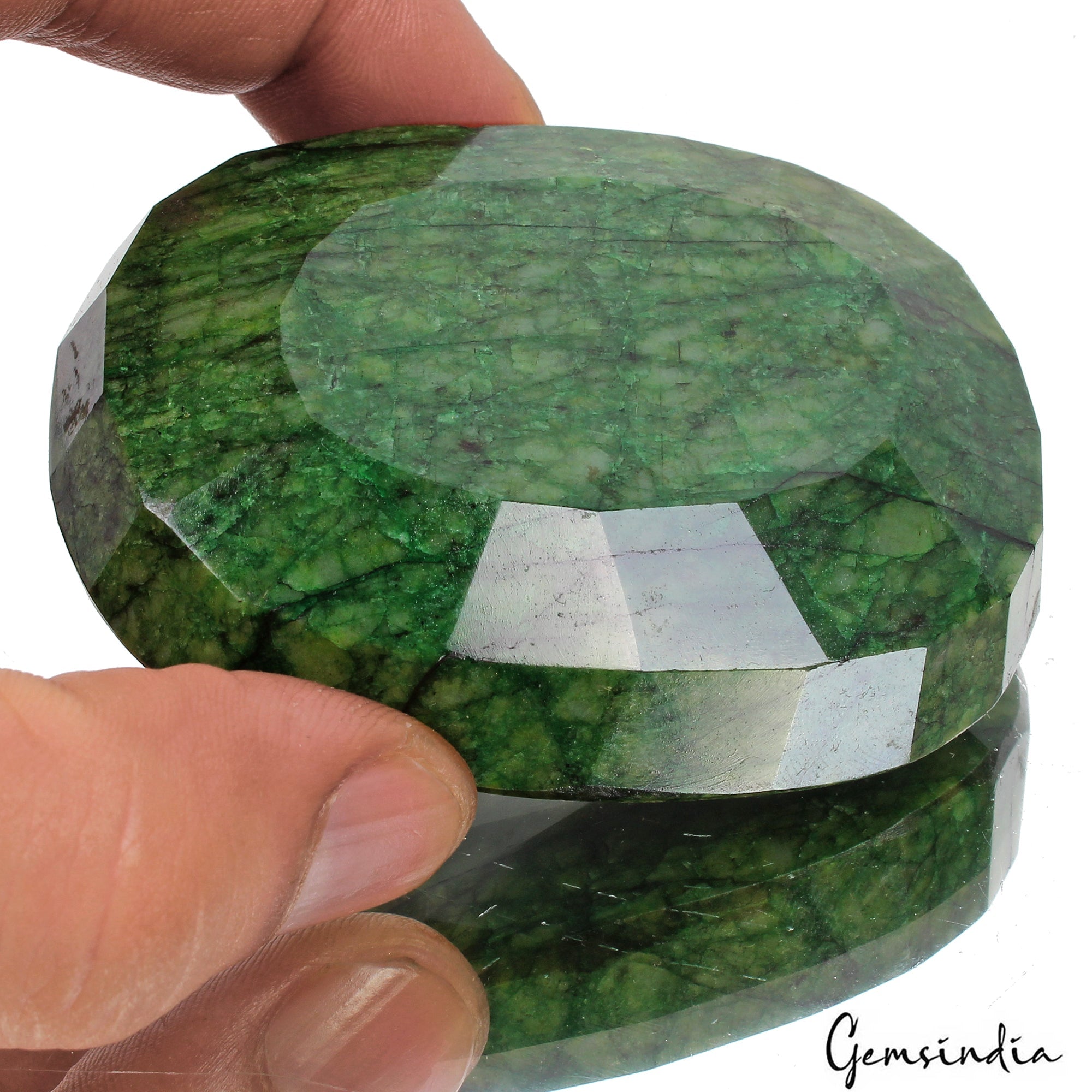 740 Ct Natural Green Brazilian Emerald Oval Cut Faceted Earth Mined Huge Gems
