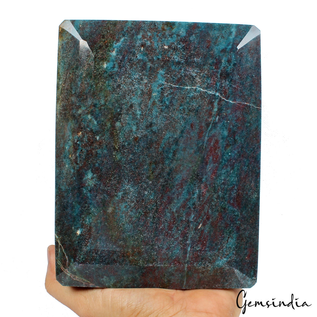 4.5 kilo Natural Untreated Ruby Kyanite Octagon Cut Huge Earth mined Gemstone