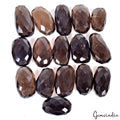 500 Ct Natural Brown Smoky Quartz Fancy Checker Cut Loose Unheated Gemstone~16Pc