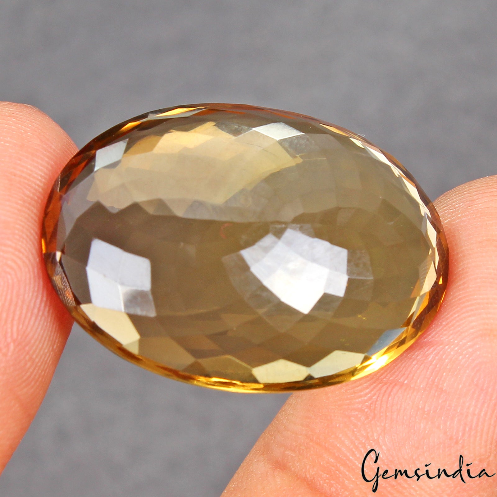 Citrine Loose Gemstone — 28x20x8 mm, 37.90 Ct, Brazil