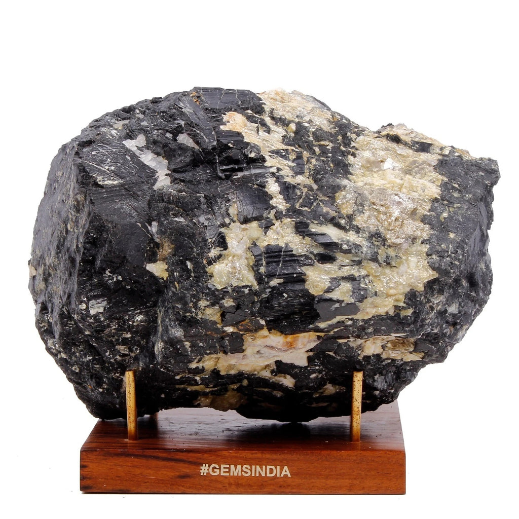Tourmaline Rough Specimen, Untreated, Black — 7.7x5.7x5 Inch, 5 Kg (000 Ct), Mozambique