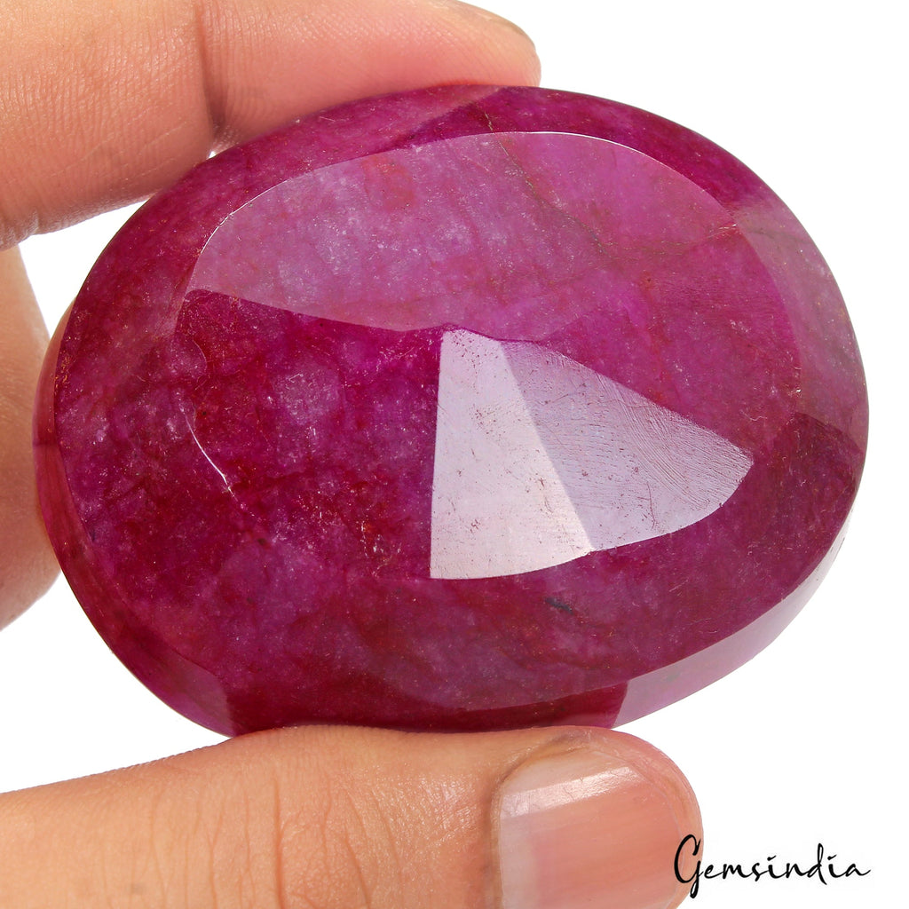 530 Ct Pink Red Beryl Bixbite Oval Cut Faceted Earth Mined USA Loose Huge Gems