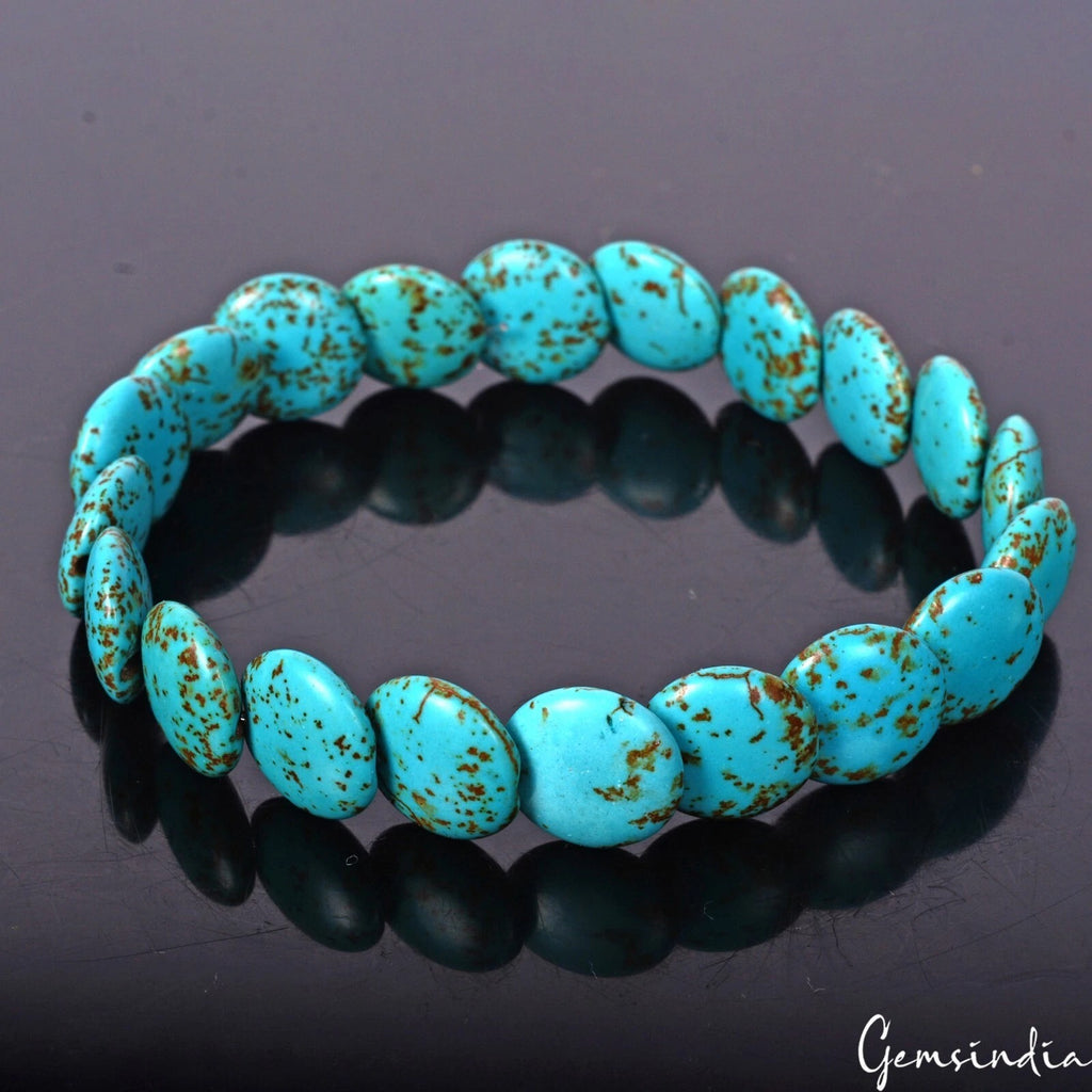 Turquoise Bracelet — 11mm, 67.00 Ct
