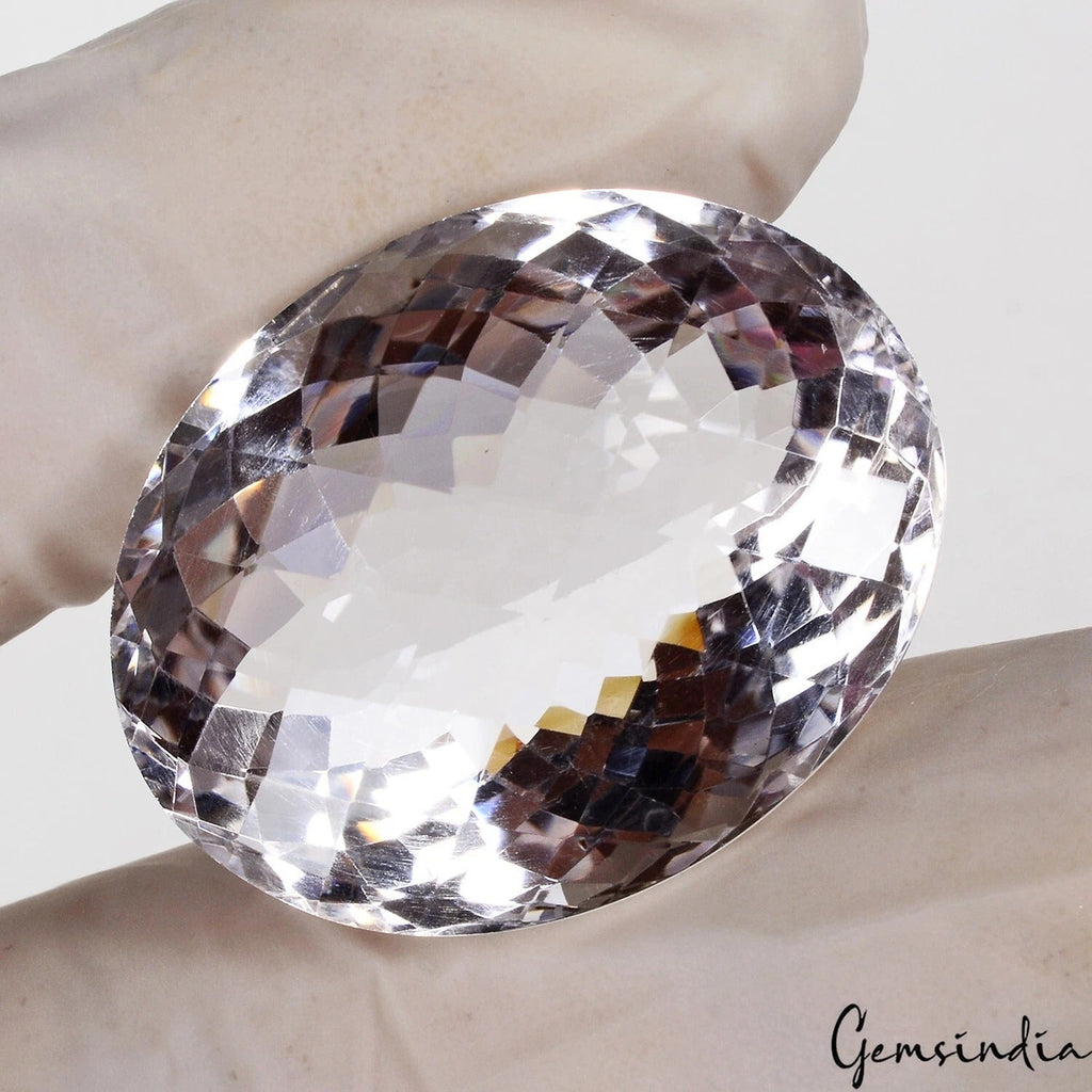 70.50 Cts Natural Untreated Lavender Color Amethyst Oval Checker Gem For Ring
