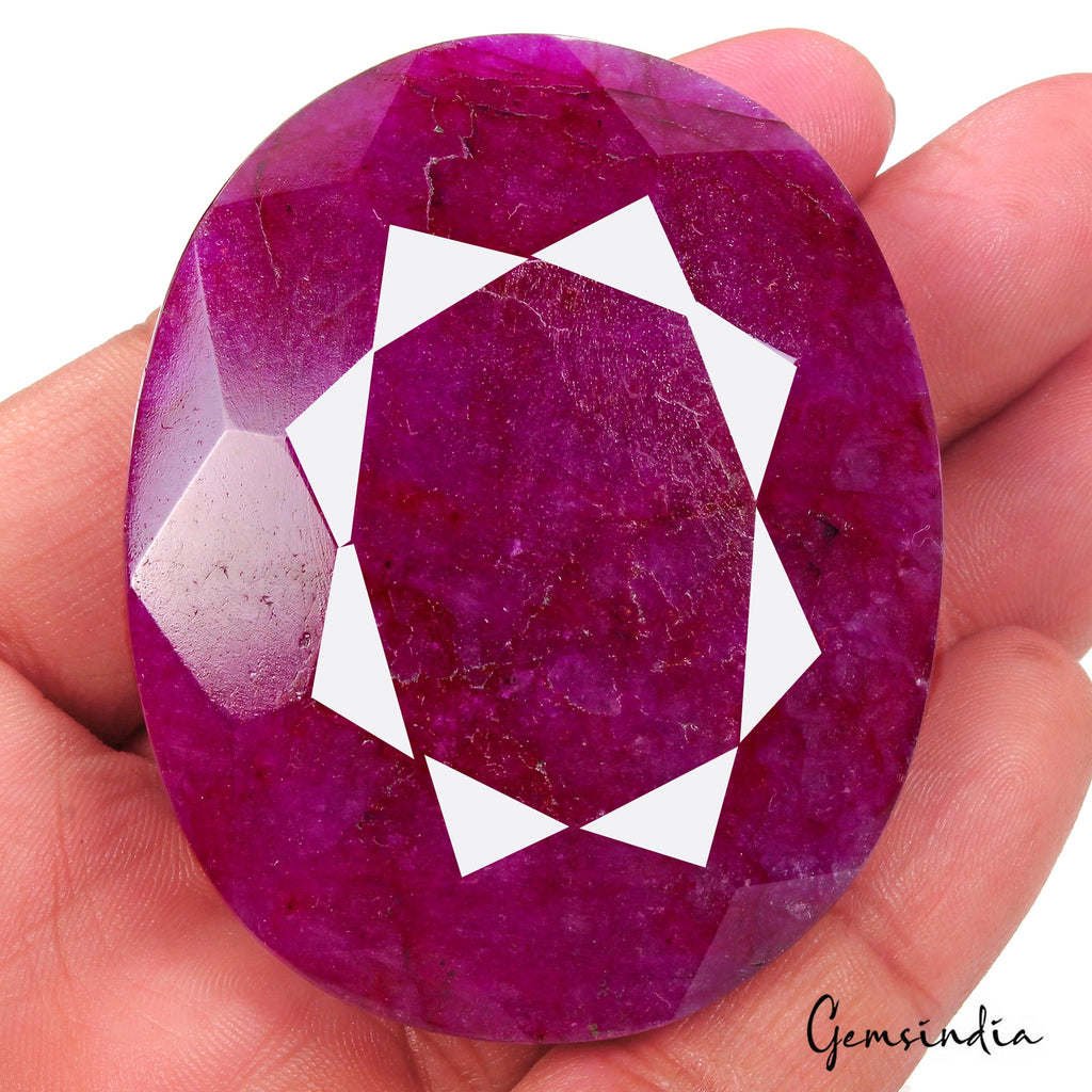 530 Ct Pink Red Beryl Bixbite Oval Cut Faceted Earth Mined USA Loose Huge Gems