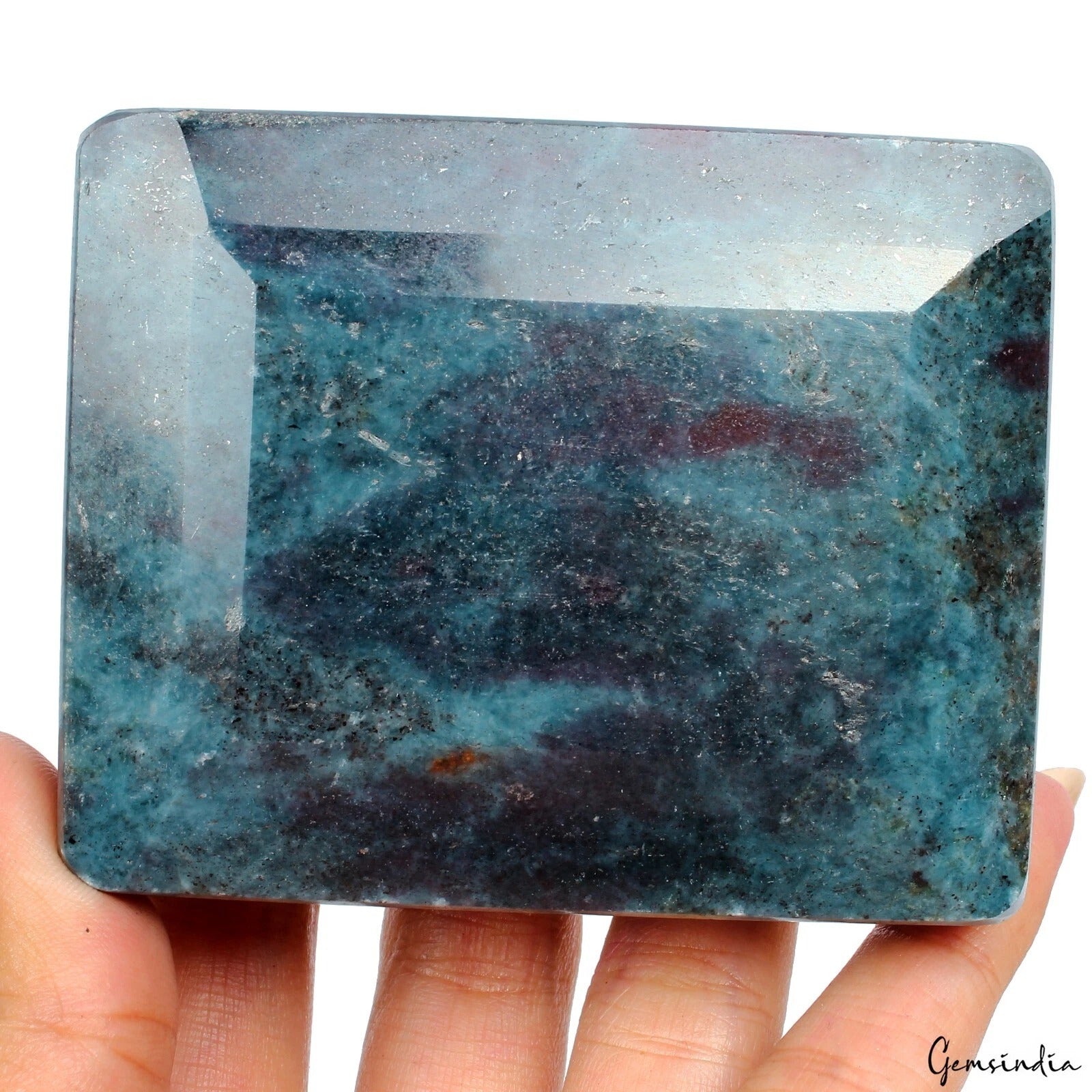 Ruby Kyanite Loose Gemstone, Untreated, Bi-Color — 75x60x34 mm, 2440 Ct, Madagascar