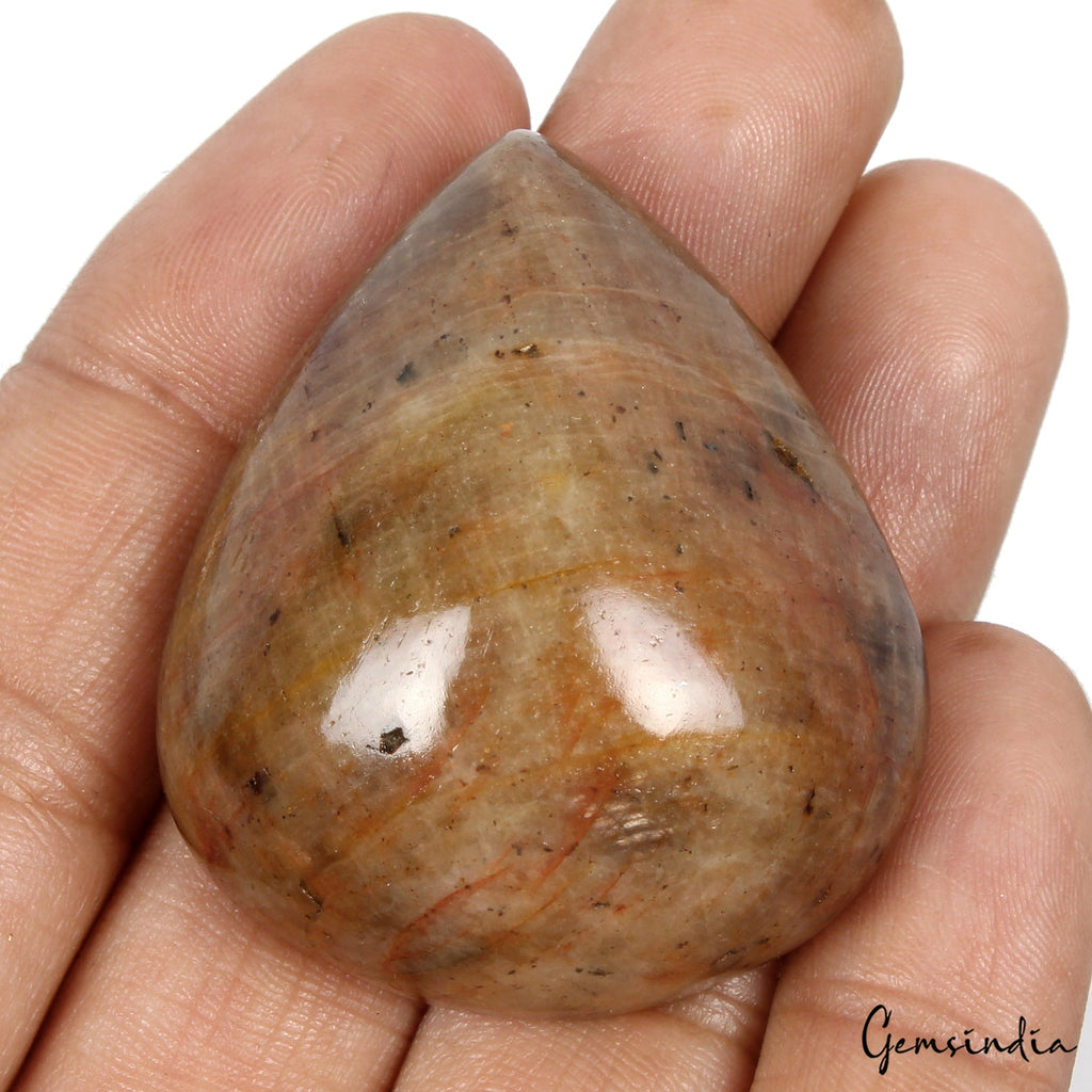 330 Ct Natural Untreated Brown Sapphire Pear Cab Earth Mined Huge Loose Gemstone