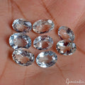 Certified 14.60 Cts/8 Pcs Natural Untreated Blue Aquamarine Oval Cut Loose Gems