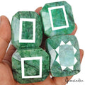 2180 Cts/4 Pcs Natural Brazilian Green Emerald Mix Cut Wholesale Loose Gems Lot