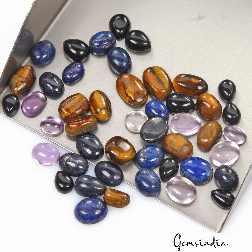 135 Cts/46 Pcs Natural Multi-Color Mix Cut Loose Gems 8-13mm Wholesale For Jewel
