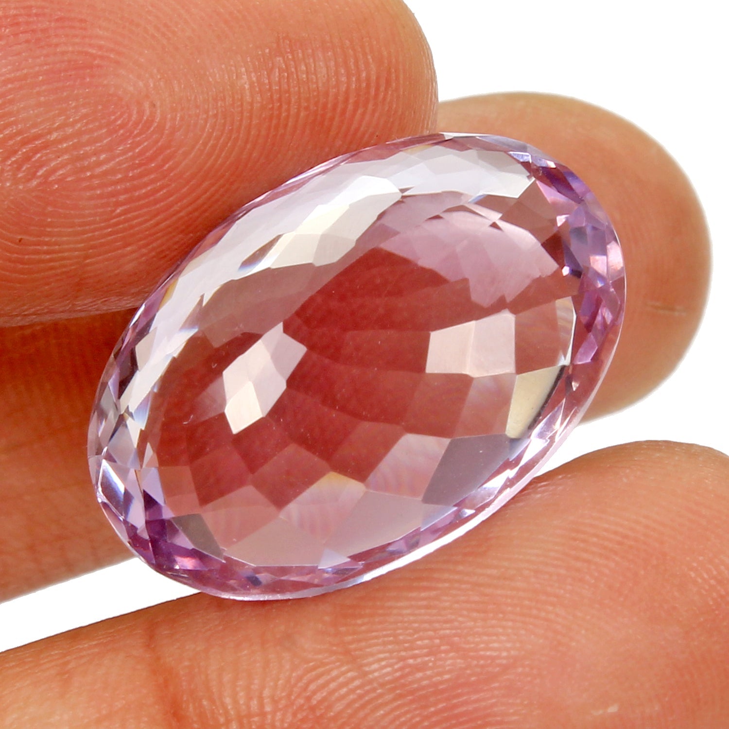 27.30 Ct. Natural AAA Purple Amethyst Oval Faceted Cut Loose Untreated Gemstone