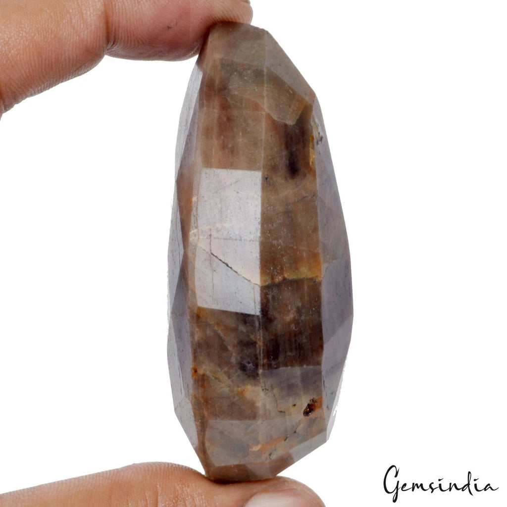 860 Cts Natural Brown Sapphire Pear Cut Loose Madagascar Untreated Huge Gemstone