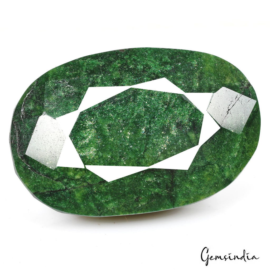800 Cts Natural Green Emerald Oval Cut Huge Earth Mined Museum Size Gemstone
