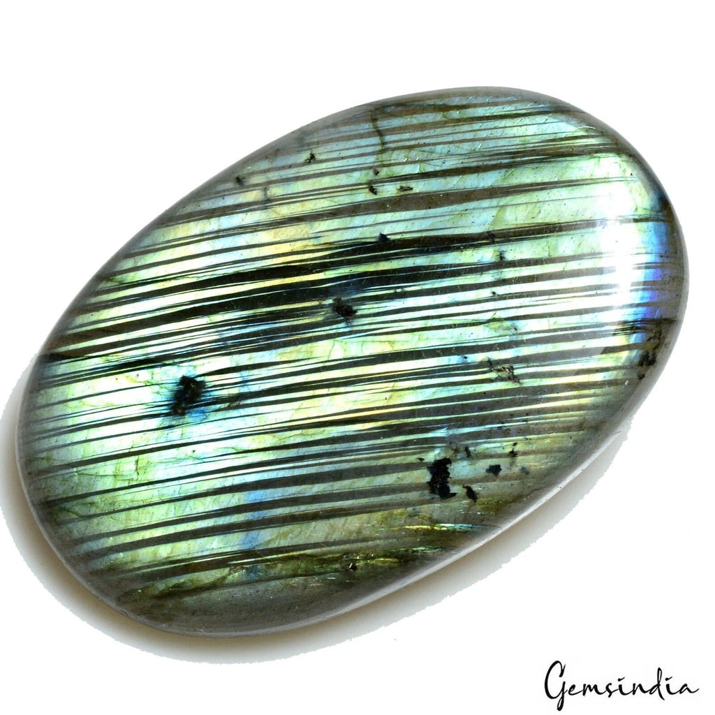 176.60Ct Natural Untreated Mult Color Labradorite Oval Cab Loose Gem For Pendant