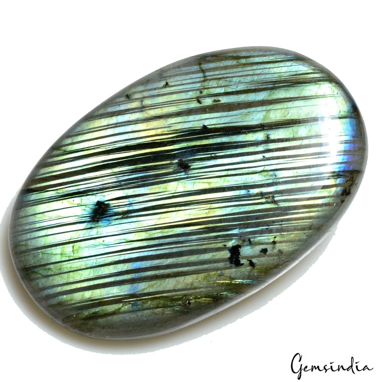 176.60Ct Natural Untreated Mult Color Labradorite Oval Cab Loose Gem For Pendant
