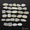 Moonstone Lot, Cabochon, Untreated, White — 29 Pieces, 12mm to 20mm, 150.90 Ct, Madagascar