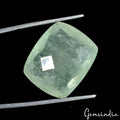 Certified 20.60Ct Natural Aqua Green Aquamarine Cushion Checker Cut Gem For Ring