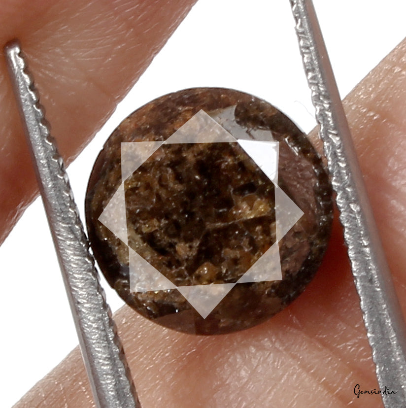 3.56 Ct Natural Salt and Pepper Brown Diamond – Rare Round Shape Loose Diamond