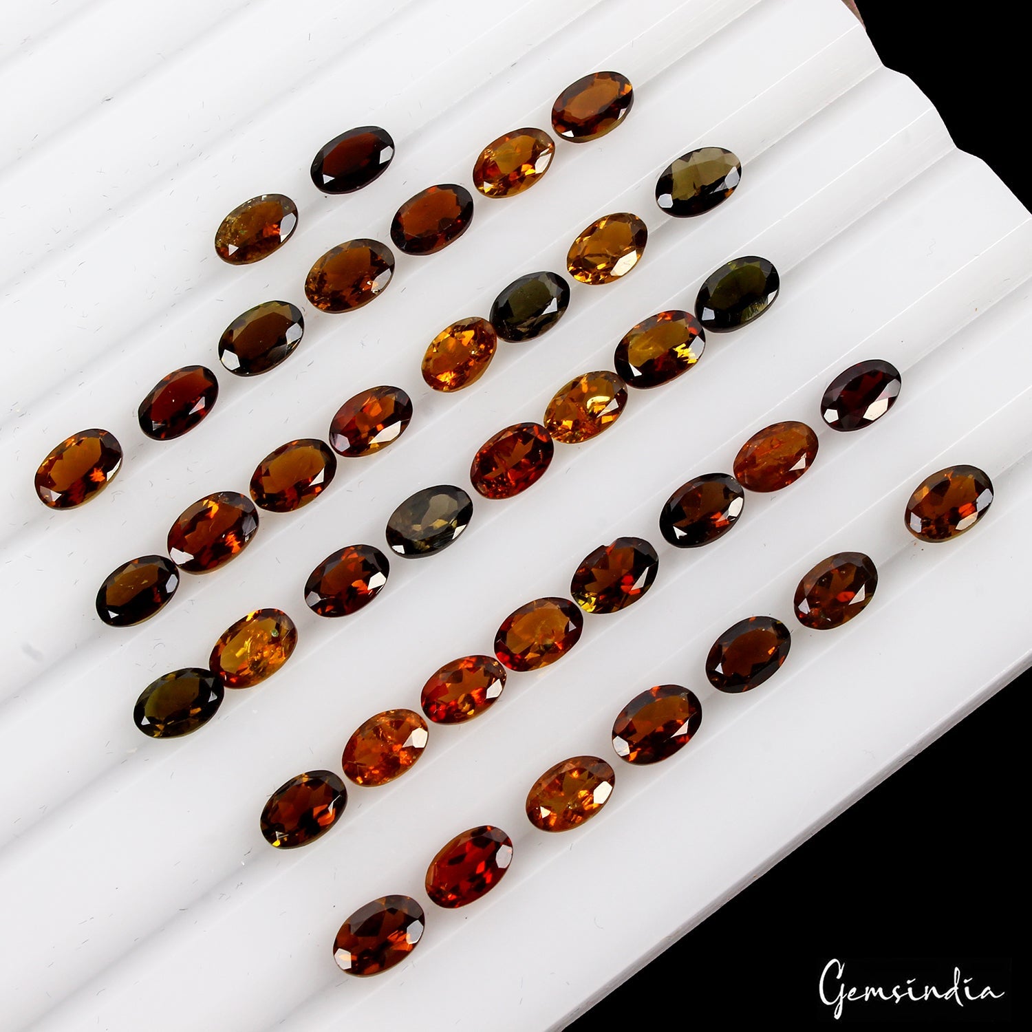 VVS 40 Pcs Natural Multi Tourmaline 6x4mm Oval Cut Loose Untreated Gemstones Lot
