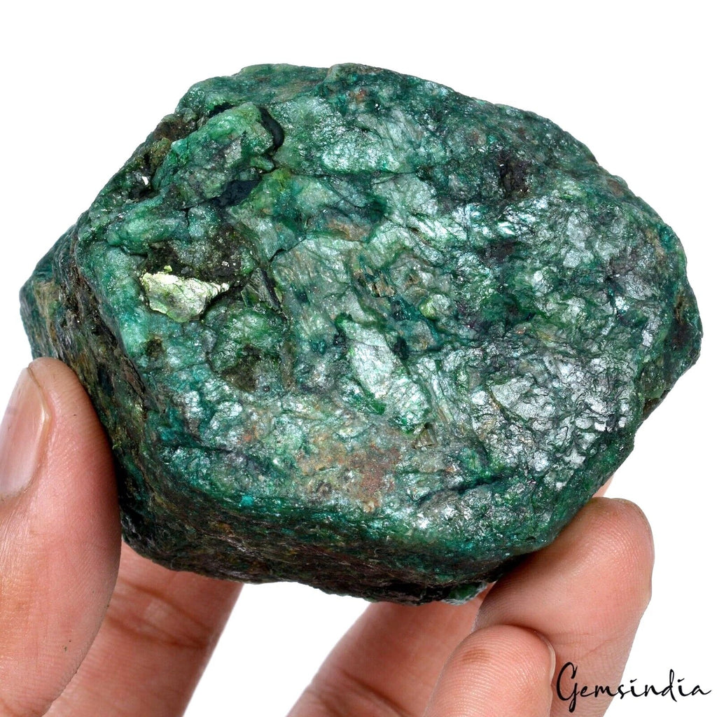 1710 Ct Natural Brazilian Green Emerald Raw Rough Rock Crystal Minerals Huge Gem