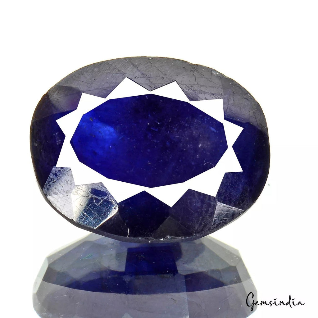 Ceylon Blue Sapphire Loose Gemstone, Heated — 20x16x8mm, 31.50 Ct, Sri Lanka